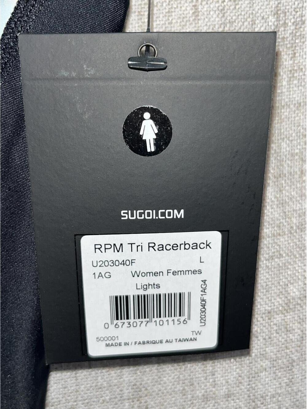 Sugoi RPM Tri Racerback Lights L NWT - Picture 2 of 4